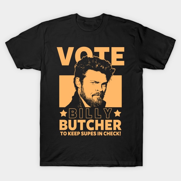 Vote Butcher Election Superhero TV Series Karl Urban Boys Presidential Election 2024 T-Shirt by BoggsNicolas